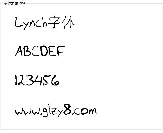 Lynch字体