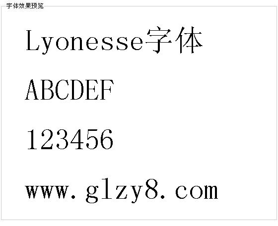 Lyonesse字体