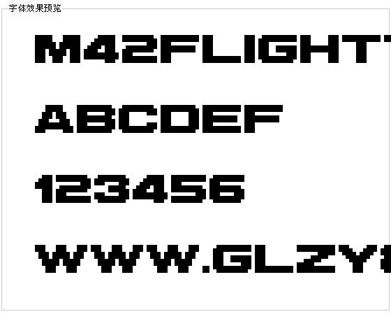 M42flight721字体