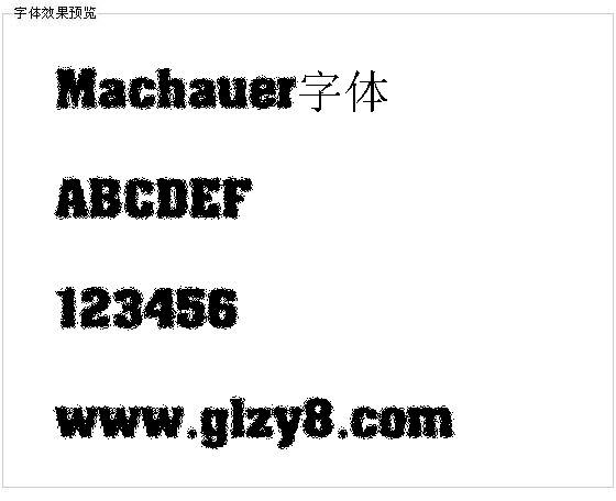 Machauer字体