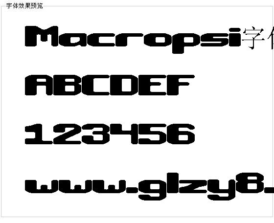 Macropsi字体