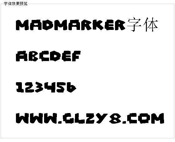 Madmarker字体