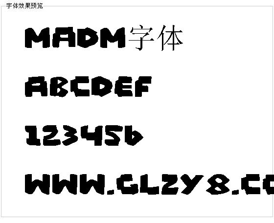 MadM字体