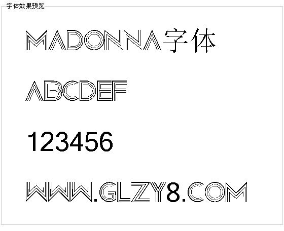 madonna字体