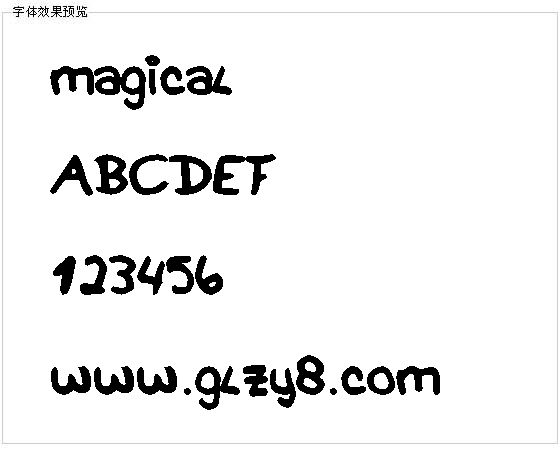 magical字体