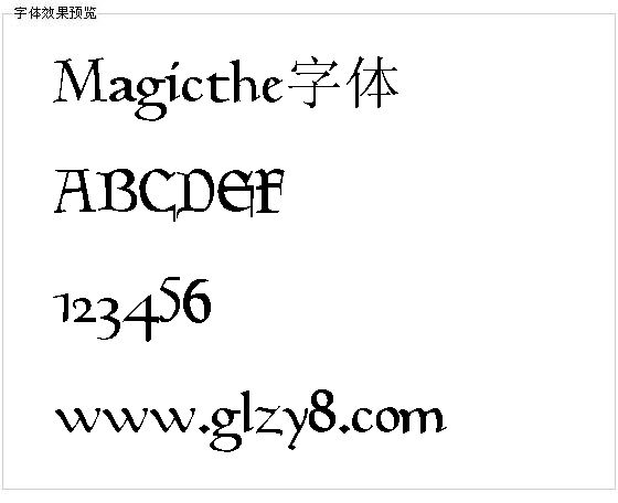 Magicthe字体