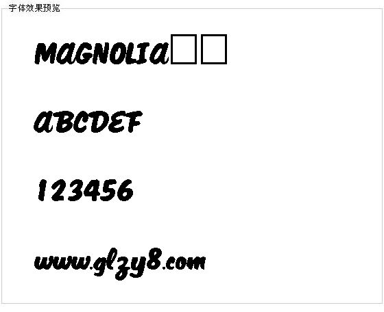 MAGNOLIA字体