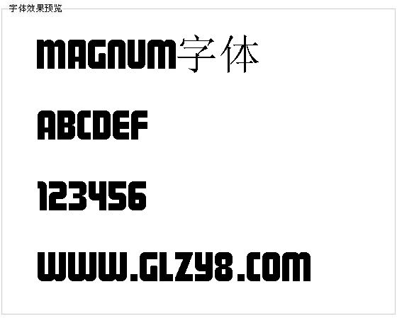 Magnum字体