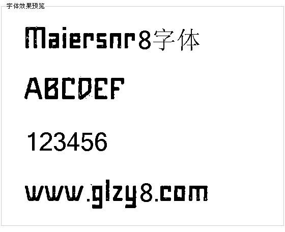 Maiersnr8字体