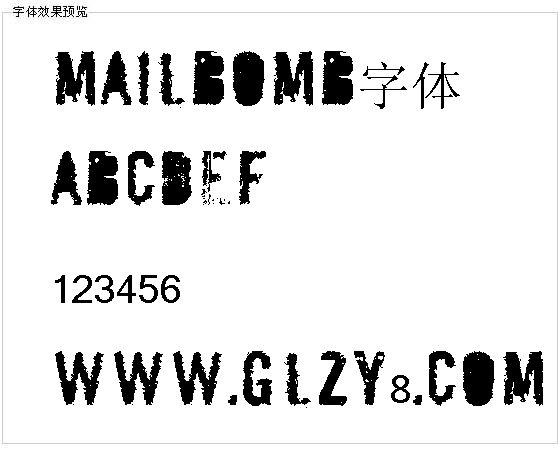 Mailbomb字体