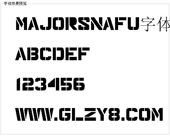 Majorsnafu字体