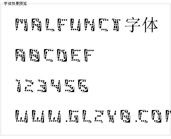 Malfunct字体