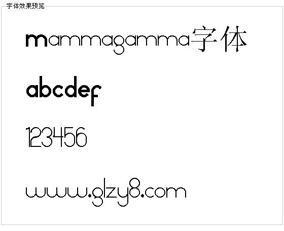 Mammagamma字体