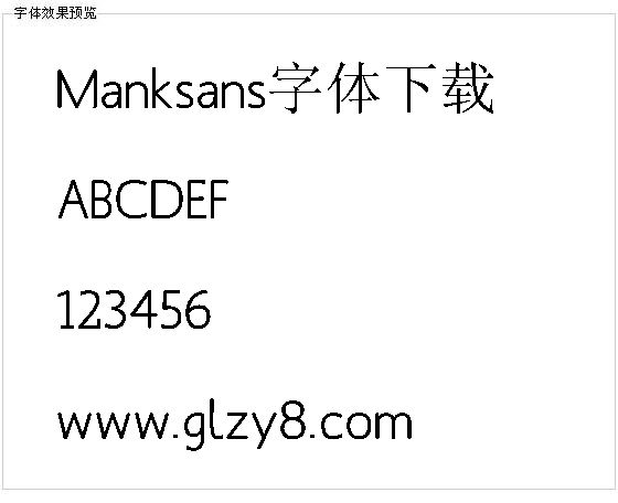 Manksans字体下载