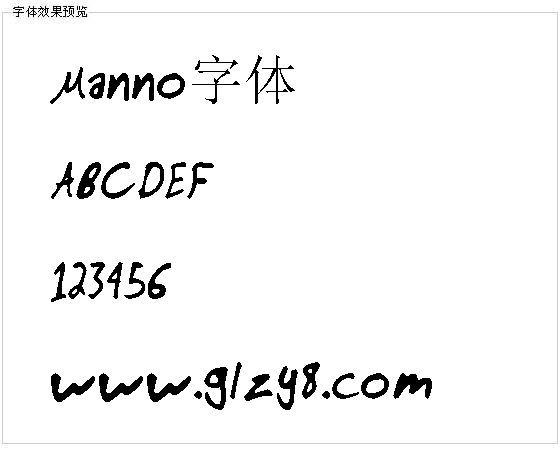 Manno字体