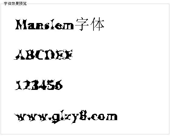 Manslem字体