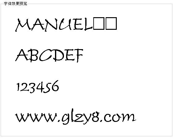 MANUEL字体