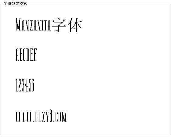 Manzanita字体