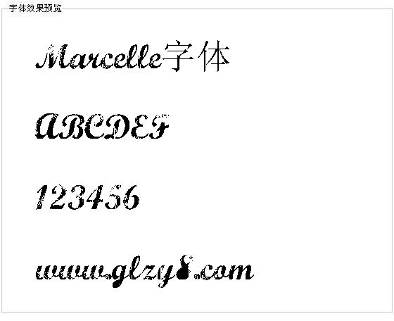 Marcelle字体