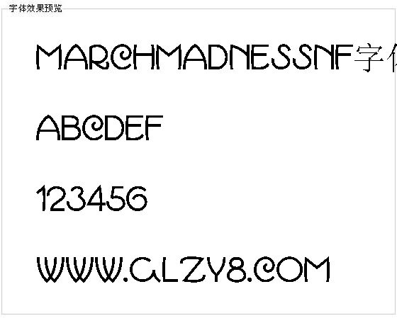 Marchmadnessnf字体