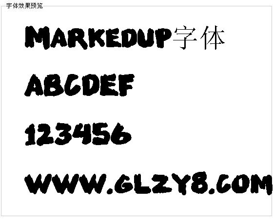 Markedup字体