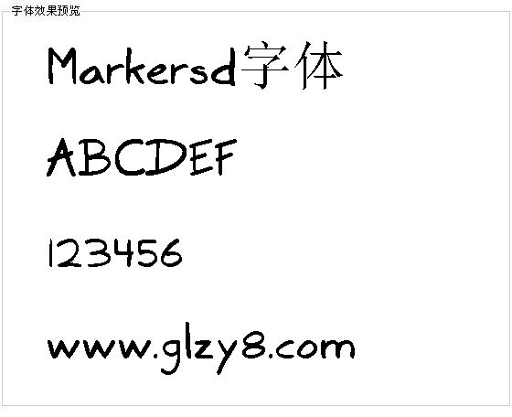 Markersd字体