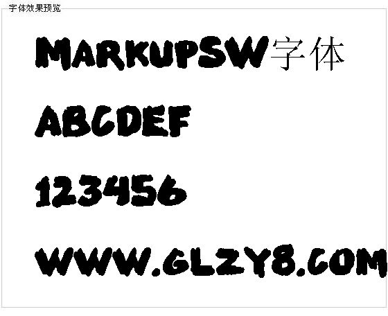 MarkupSW字体