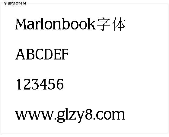 Marlonbook字体