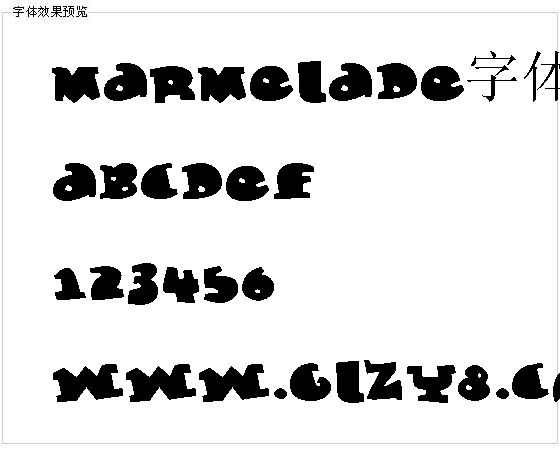 marmelade字体