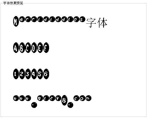 Marrididdles字体