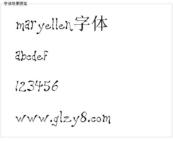 Maryellen字体