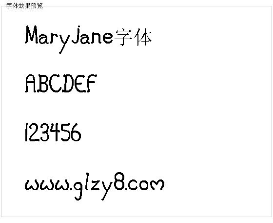 Maryjane字体