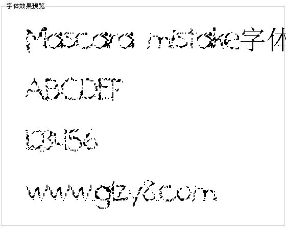 Mascara mistake字体