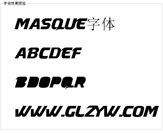 Masque字体