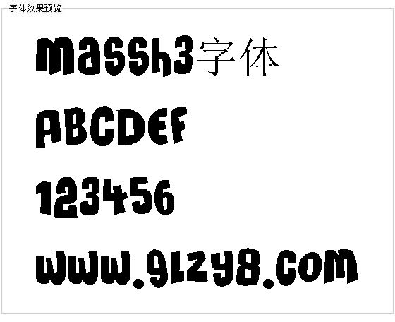 Massh3字体