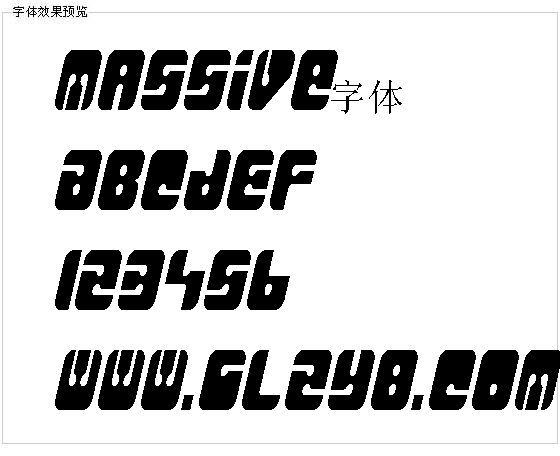 Massive字体