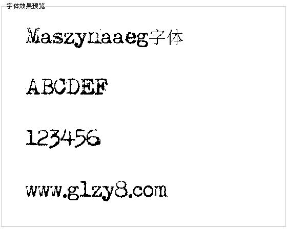 Maszynaaeg字体