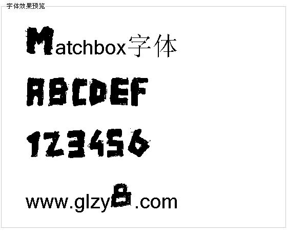 Matchbox字体