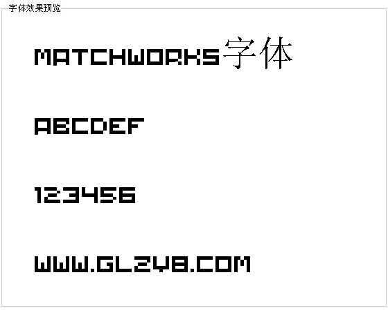 Matchworks字体