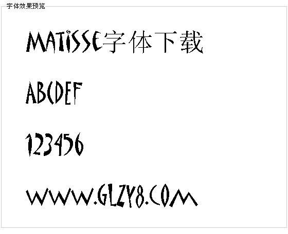 Matisse字体下载