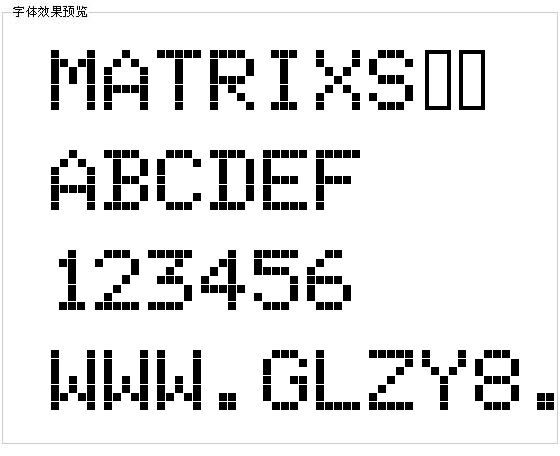 Matrixs字体