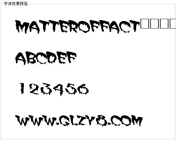 MATTEROFFACT字体下载