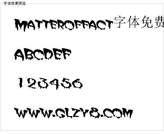 Matteroffact字体免费下载