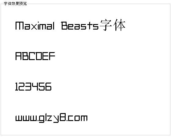 Maximal Beasts字体