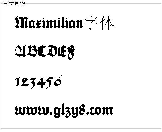 Maximilian字体