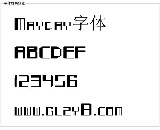Mayday字体