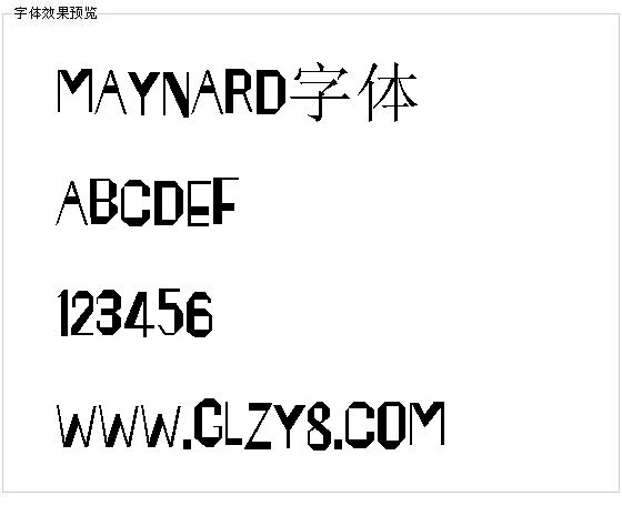 Maynard字体