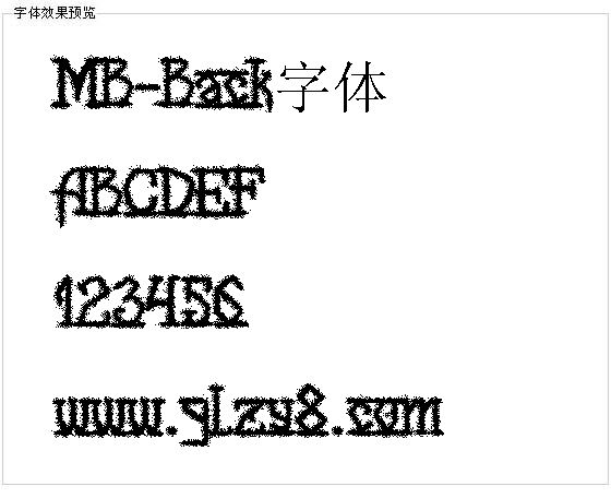 MB-Back字体