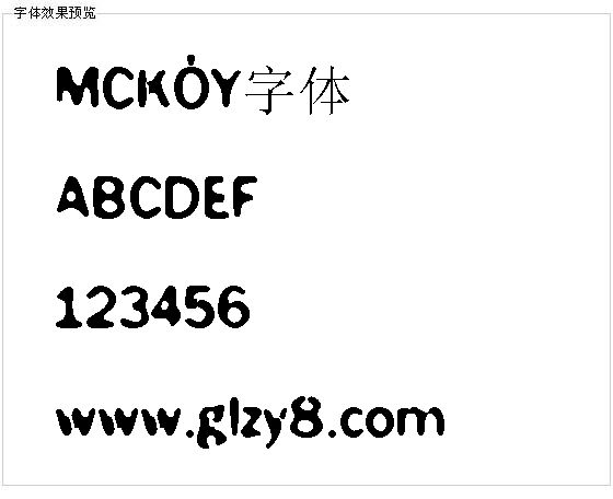 MCKOY字体