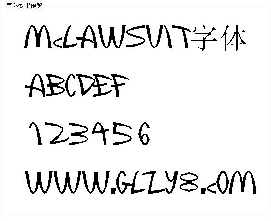 Mclawsuit字体